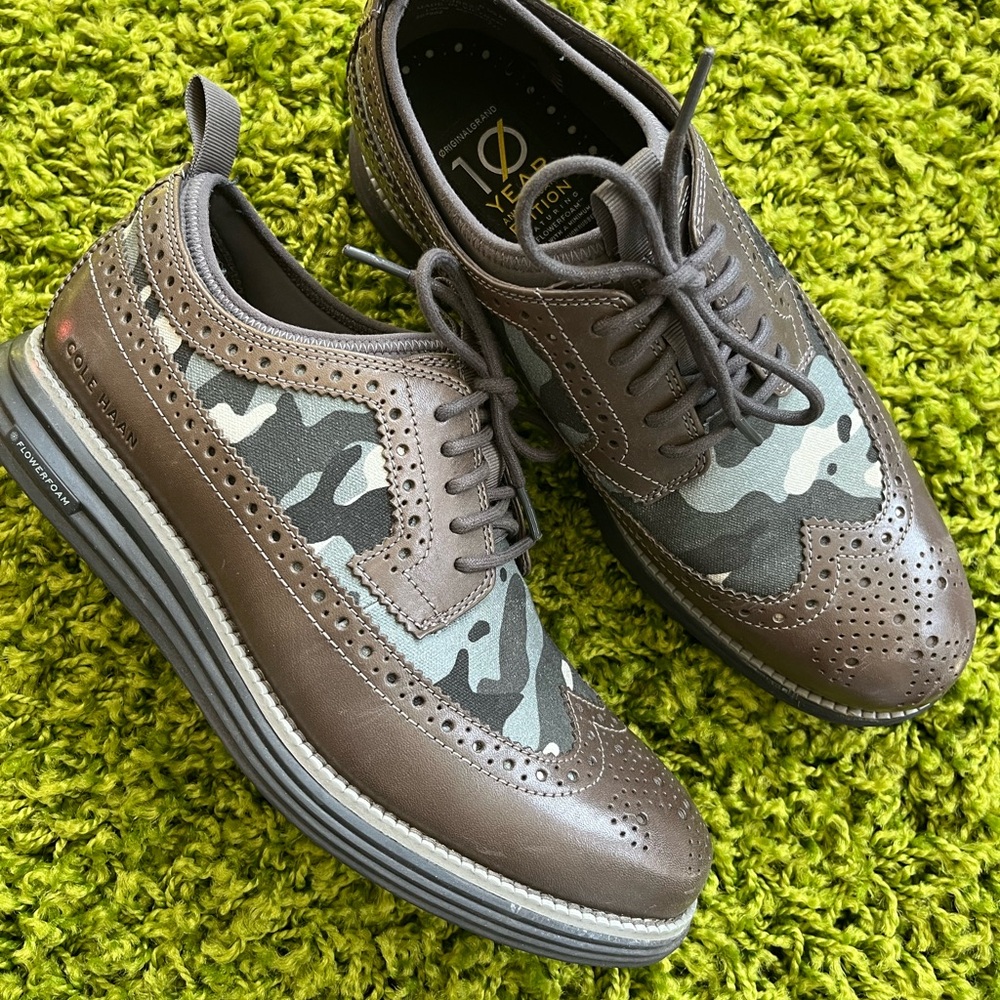 Cole Haan men’s OriginalGrand Longwing Camo. Size 8.5.